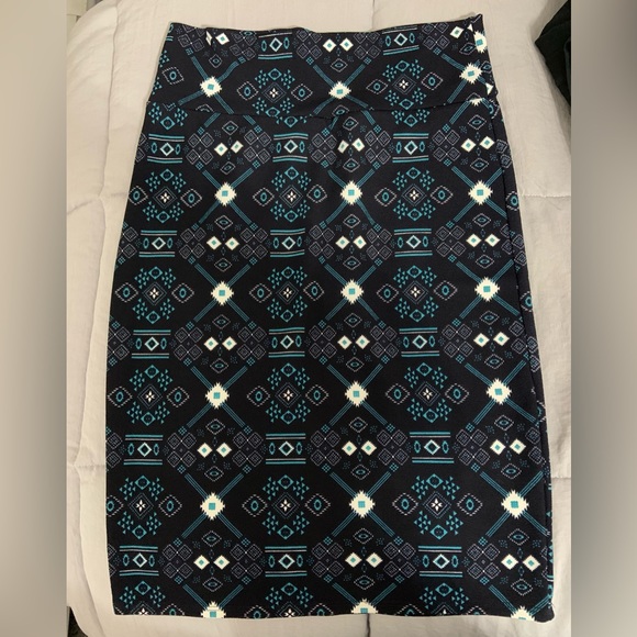 Lularoe Blue Cassie Skirt. Size M - Picture 1 of 3